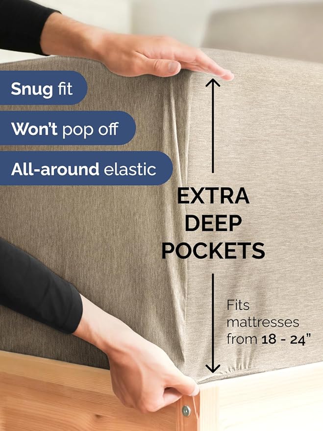 Extra Deep Pocket Twin XL Sheets - Image 3