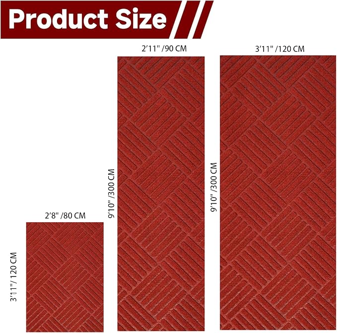 jxgzyy Red Carpet Runner for Party, Non-Slip Red Runner Rug for Hallway & - Image 2
