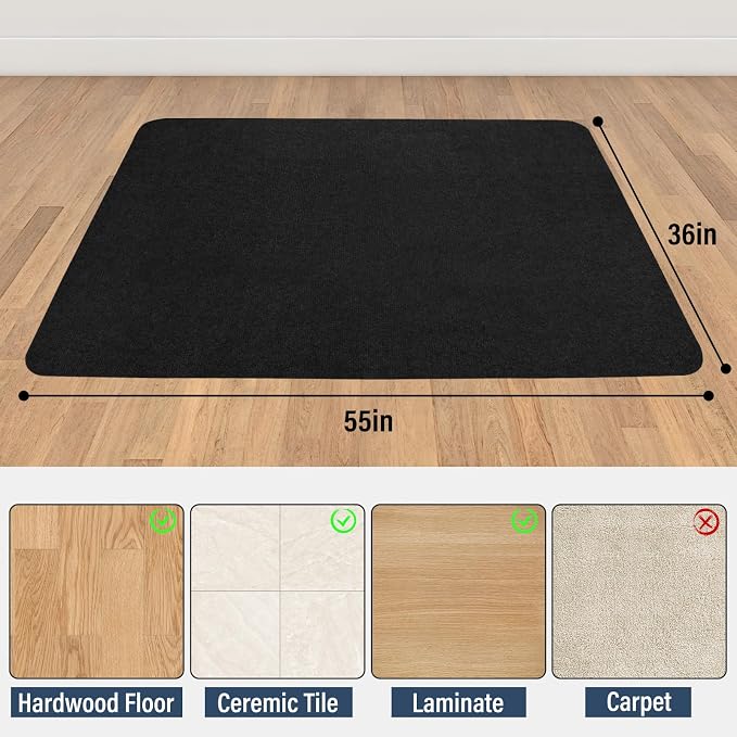 Office Chair mat for Hardwood Floor, Under Desk Mat, Computer Chair mat for - Image 6