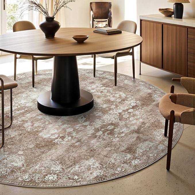 jinchan Round Rug 6ft Area Rug - Image 3