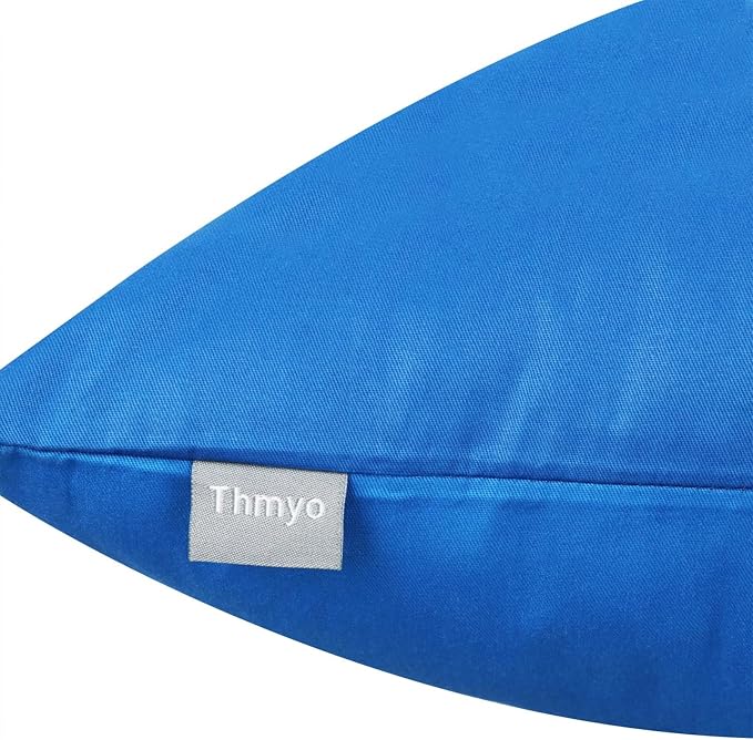 Thmyo 4-Pack 100% Cotton Lumbar Comfortable Solid Decorative Throw Pillow Case - Image 7
