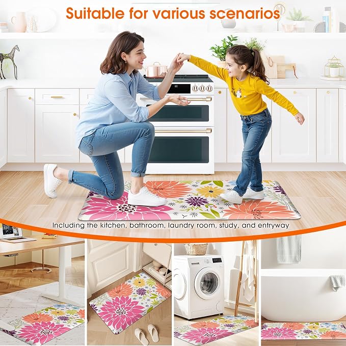 Kitchen Mats for Floor, Cushioned Rug Anti-Fatigue Mats for Kitchen Decor - Image 7