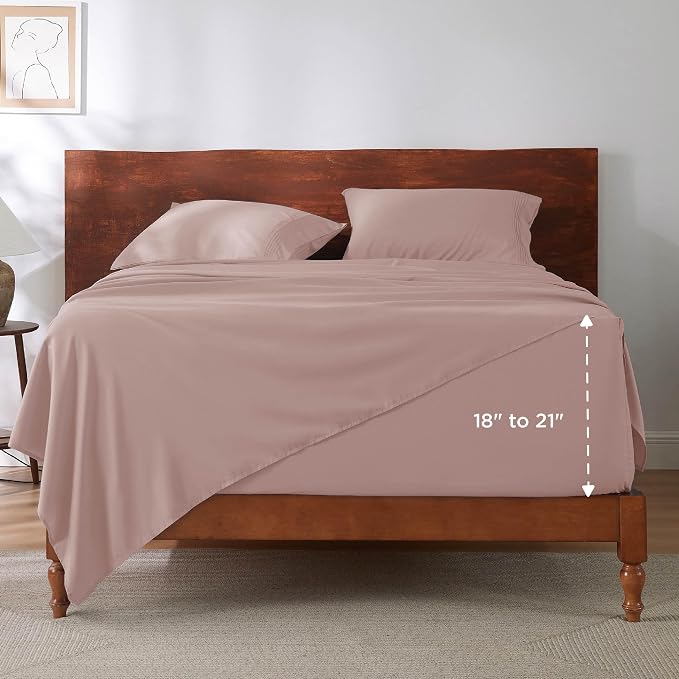 Bedsure Deep Pocket Full Size Bed Sheets Set - Image 8