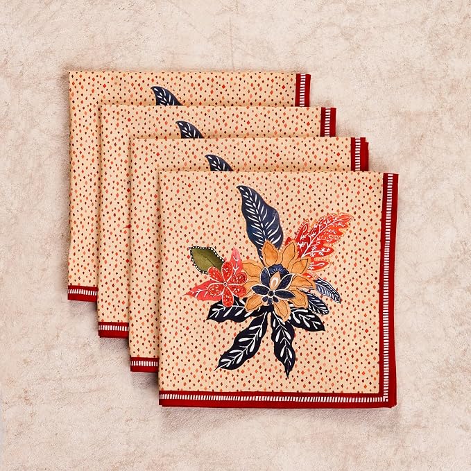 Maison d' Hermine Cloth Napkins Set of 4 100% Cotton - Image 9
