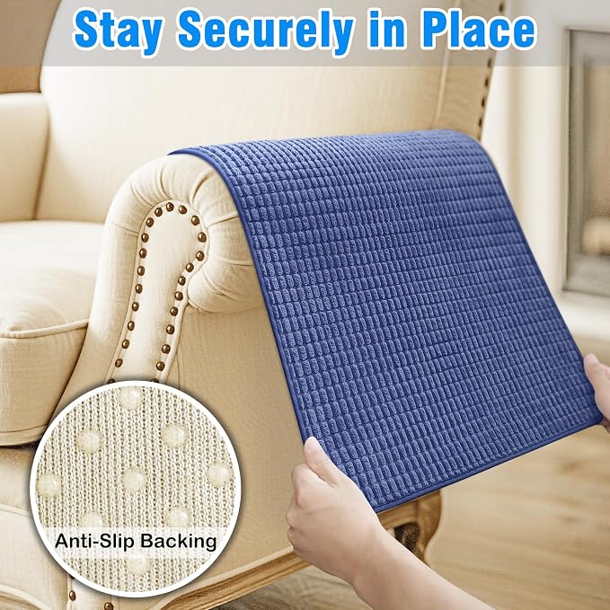 Couch Arm Covers, Sofa Arm Covers, Waterproof Armrest Cover - Image 5