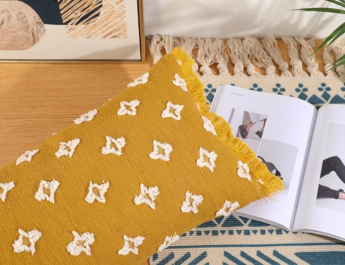 Boho Long Lumbar Pillow Cover 12x24 - Image 3