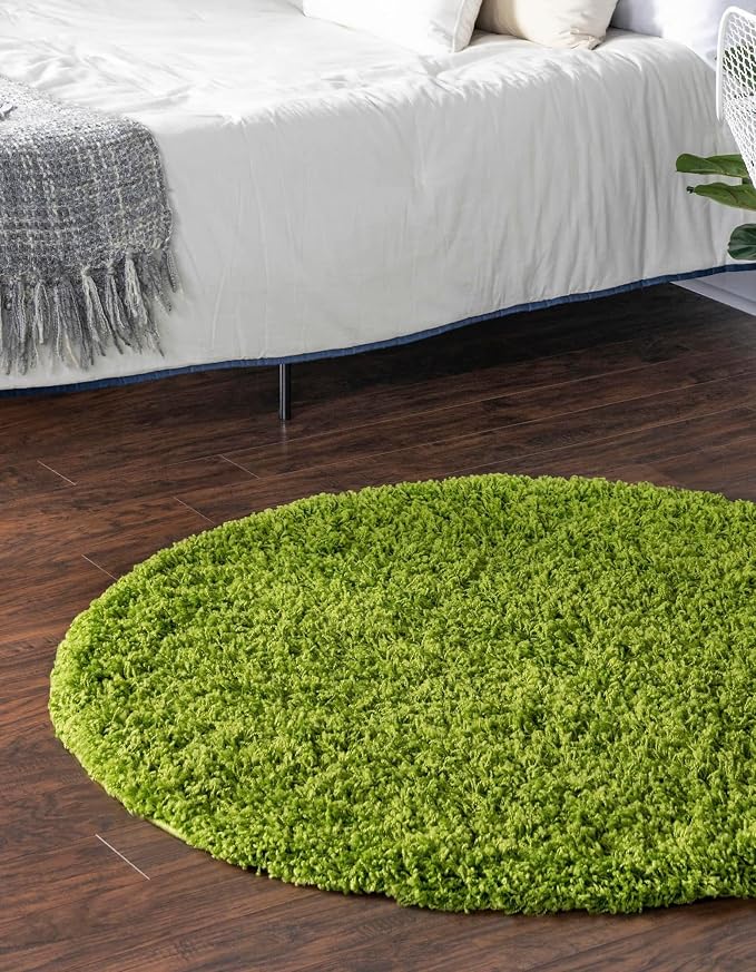 Unique Loom Solid Shag Collection Area Rug - Image 4