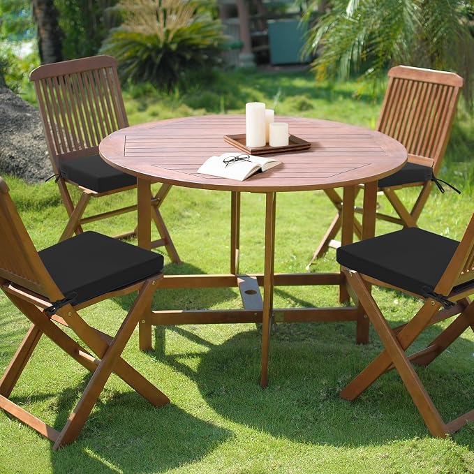 Outdoor Chair Cushions Set of 4: Waterproof & Fade Resistant Seat Cushion - Image 2