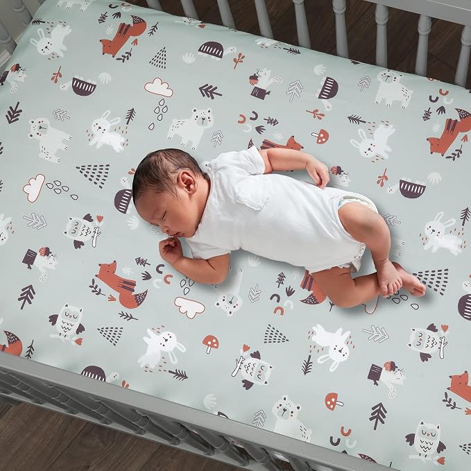 Bedtime Originals Animal Alphabet 5-Piece Infant Nursery Baby Crib Bedding Set - Image 6