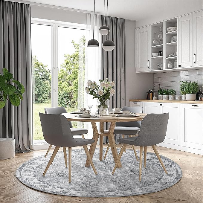 jinchan Fiora Round Rug 6ft Area Rug - Image 3