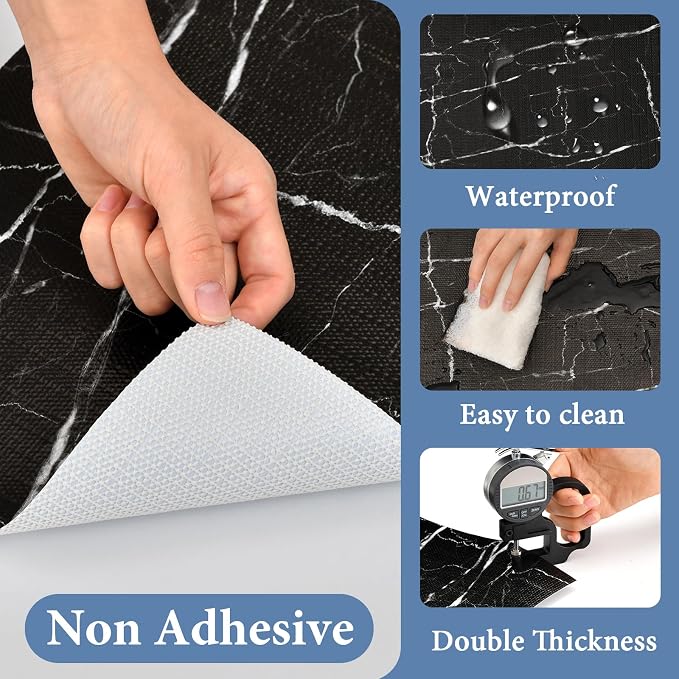 Drawer and Shelf Liner for Kitchen Cabinet: 12 in X 30 Ft Non Slip Waterproof - Image 3