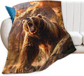 Bear Animal Throw Blanket by citari