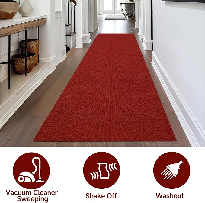 jxgzyy Red Carpet Runner for Party, Heavy Duty Indoor Outdoor Floor Mat for - Image 7