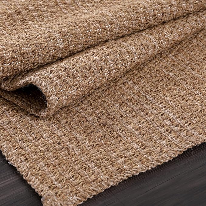 Easy Jute Rug 4x6 Indoor Outdoor Natural Rugs Solid Fiber Rug Woven Area Rug - Image 8