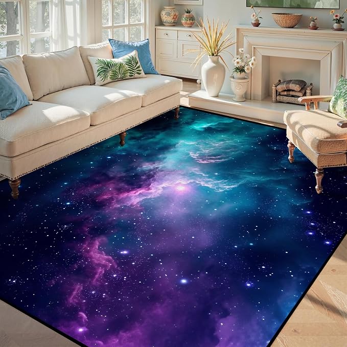 6' x 9' Galaxy Area Rug Bedroom Living Room - Image 7