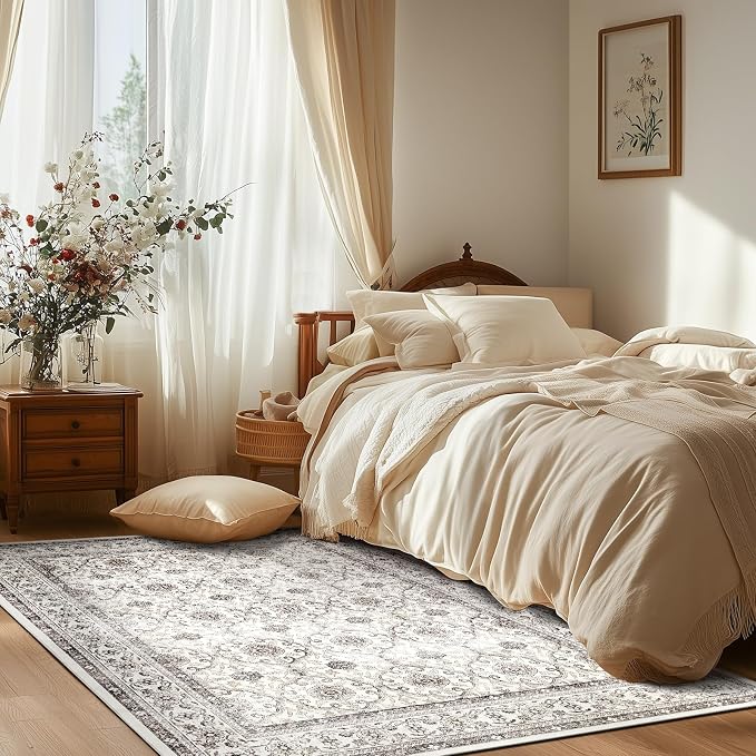 jinchan Floral Area Rugs 4x6 - Image 3