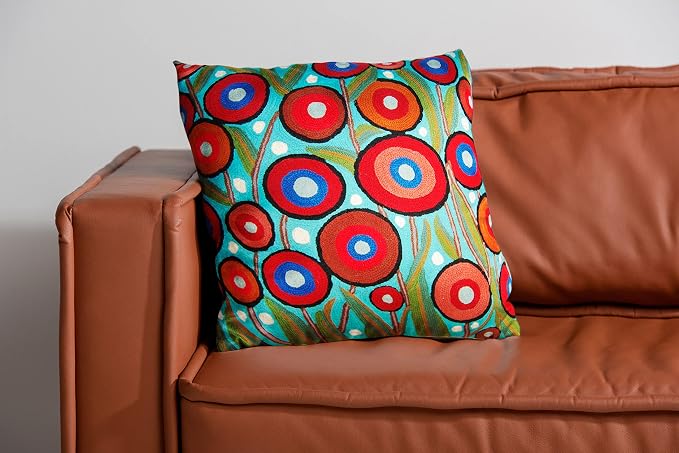 Floral Poppy Pillow Cover - Image 2