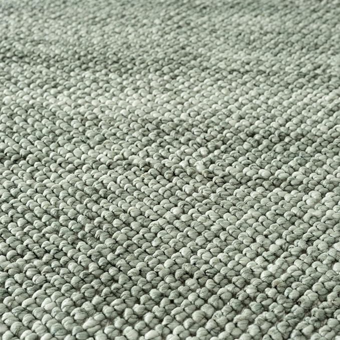 LUXE WEAVERS Solid Machine Woven Green 8x10 Area Rug, Indoor Stain-Resistant - Image 5