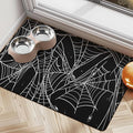 Halloween Dog Food Mats for Floors, Absorbent Dog Bowl Mat for Food and Water by Cuslnox