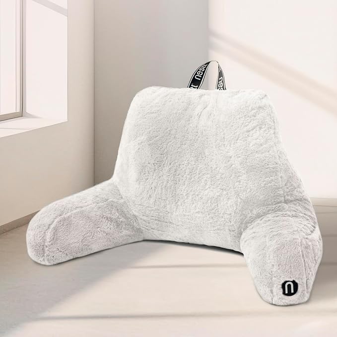 Nestl Fur Reading Pillow, Stylish Back Pillow by Nestl