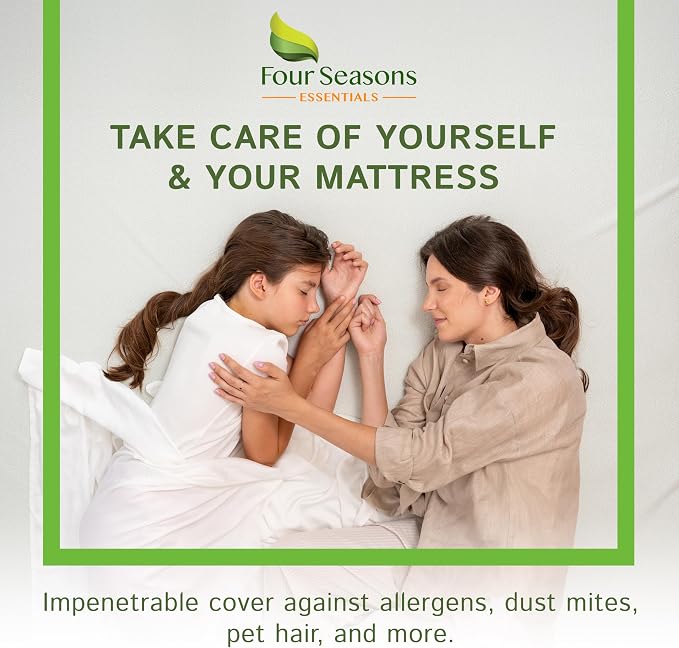 Four Seasons Essentials RV King Size Waterproof Mattress Protector - Image 2