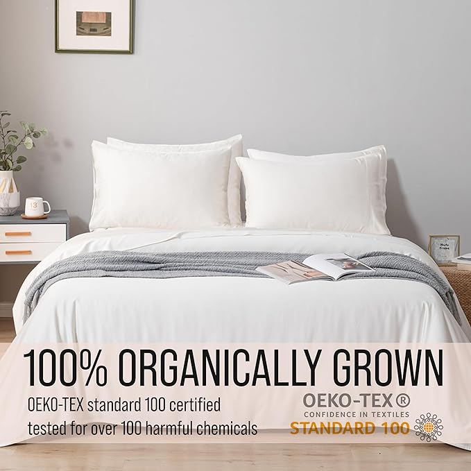 Bella Coterie 6 Piece Luxury Bamboo Viscose California King Size Sheet Set | - Image 4