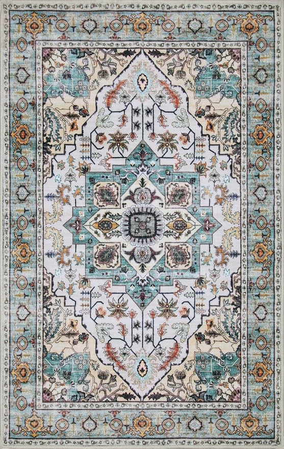 WILLSUN Washable Area Rugs, 2x3 Non-Slip Boho Small Area Rugs - Image 7