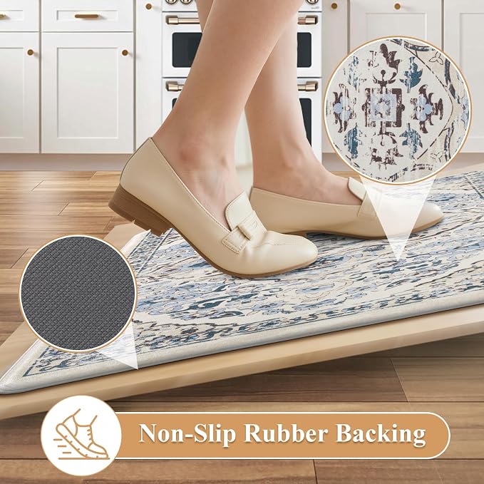 Ileading Anti Fatigue Kitchen Rugs Sets of 2 Cushioned Kitchen Mats - Image 4