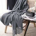 LOMAO Knitted Throw Blanket by LOMAO