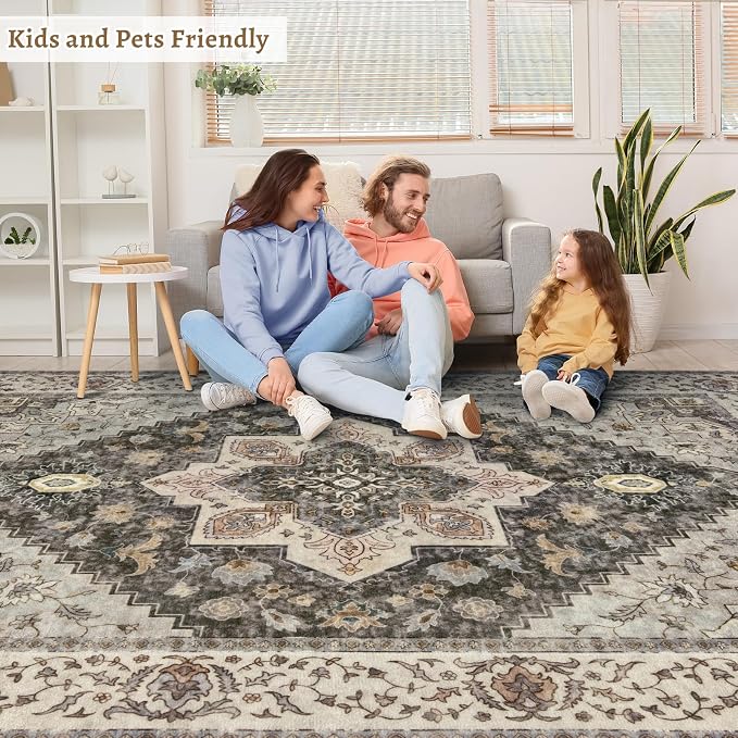Tangsoo 5x7 Area Rug Washable Rug - Image 8