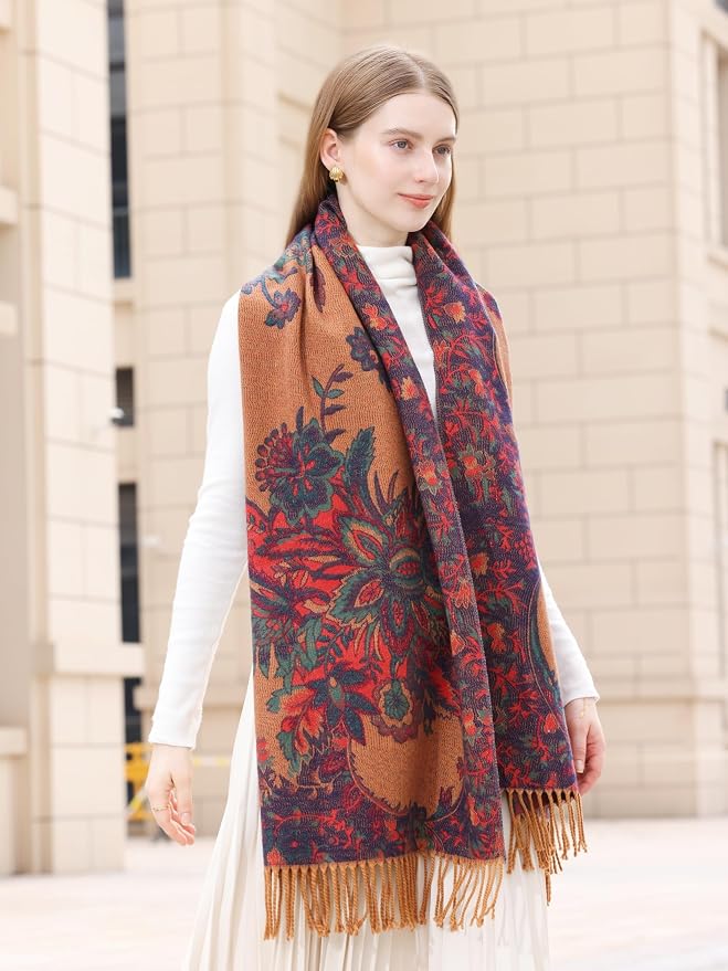 Wander Agio Warm Fashion Scarf Long Shawl Large Blanket Winter Wraps Scarves - Image 8