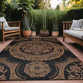 Medallion Outdoor Rug 10x14 Washable Outside Carpet by Unknown