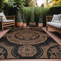 Medallion Outdoor Rug 6x9 Washable Outside Carpet by Unknown