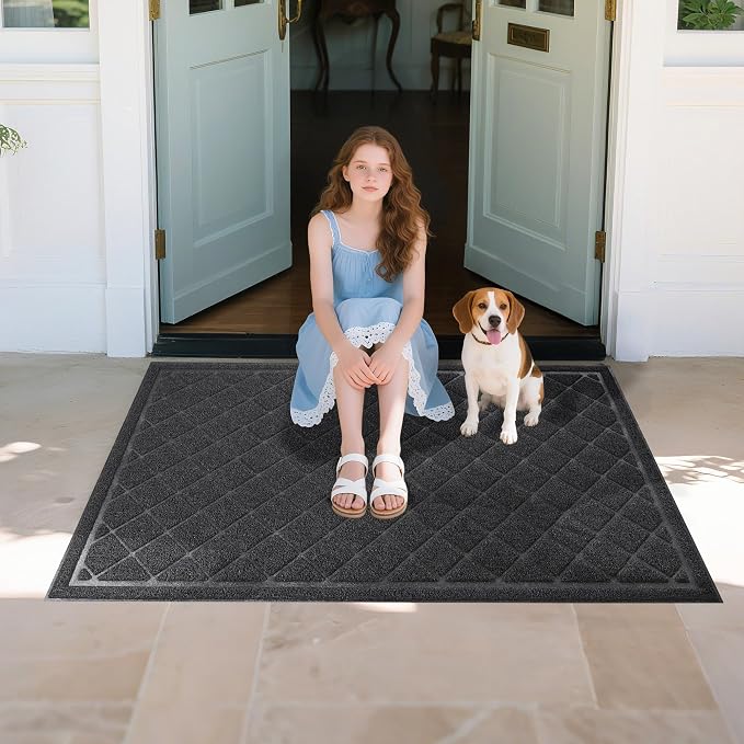 Front Door Mat Indoor Outdoor, Heavy Duty Low Profile Entrance Rug - Image 7