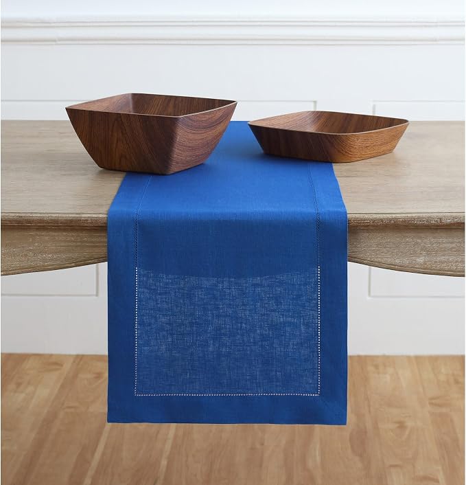 Solino Home Linen Royal Blue Table Runner 36 Inches by SolinoHome