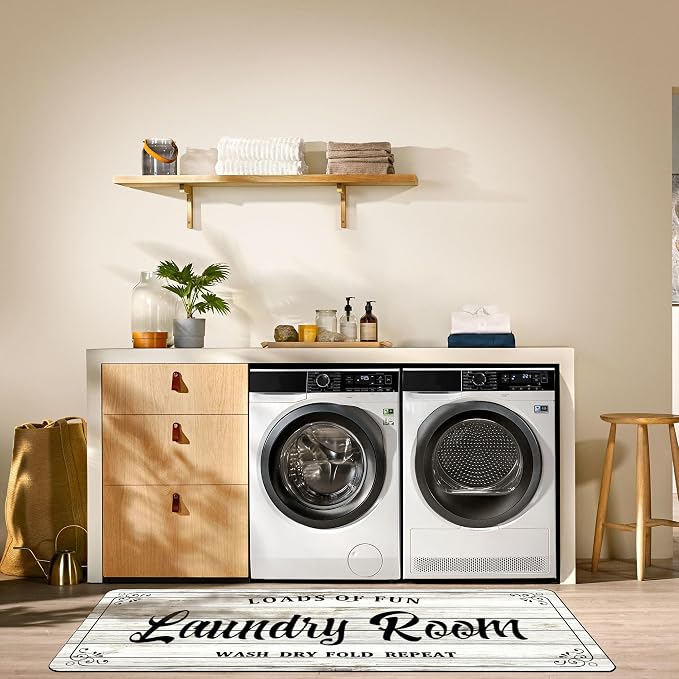 Laundry Room Rug Non Slip Floor mats Farmhouse Large Laundry Rugs - Image 6