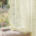 Anmao Vintage Lace Curtains 108 Inches Long 2 Panels Set, Romantic Elegant by Anmao