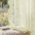 Anmao Vintage Lace Curtains 72 Inches Long 2 Panels Set, Romantic Elegant Light by Anmao