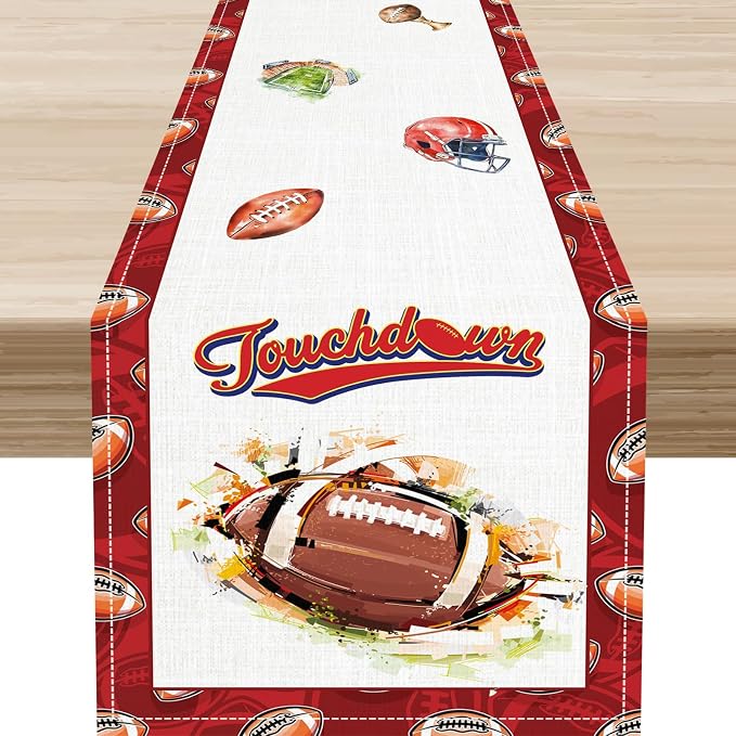 Rugby Table Runner by Unknown