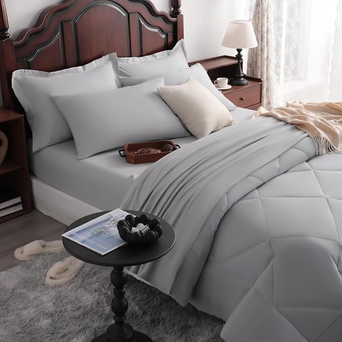 NTBAY Queen Comforter Set with Sheets, 7 Pieces Soft and Breathable Queen - Image 6