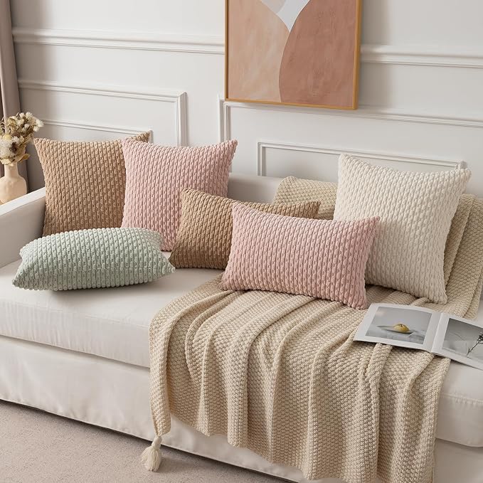 Kevin Textile 14x24 Inch Pillow Cover 1 Pack Boho Decorative Soft Striped - Image 8