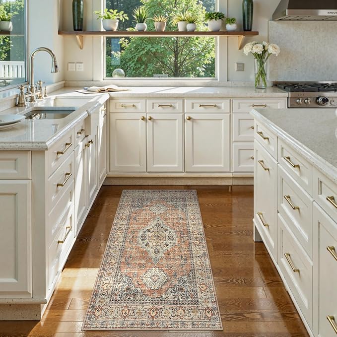 Lahome Oriental Small Area Rug, 2x4 Soft Washable Rugs - Image 3