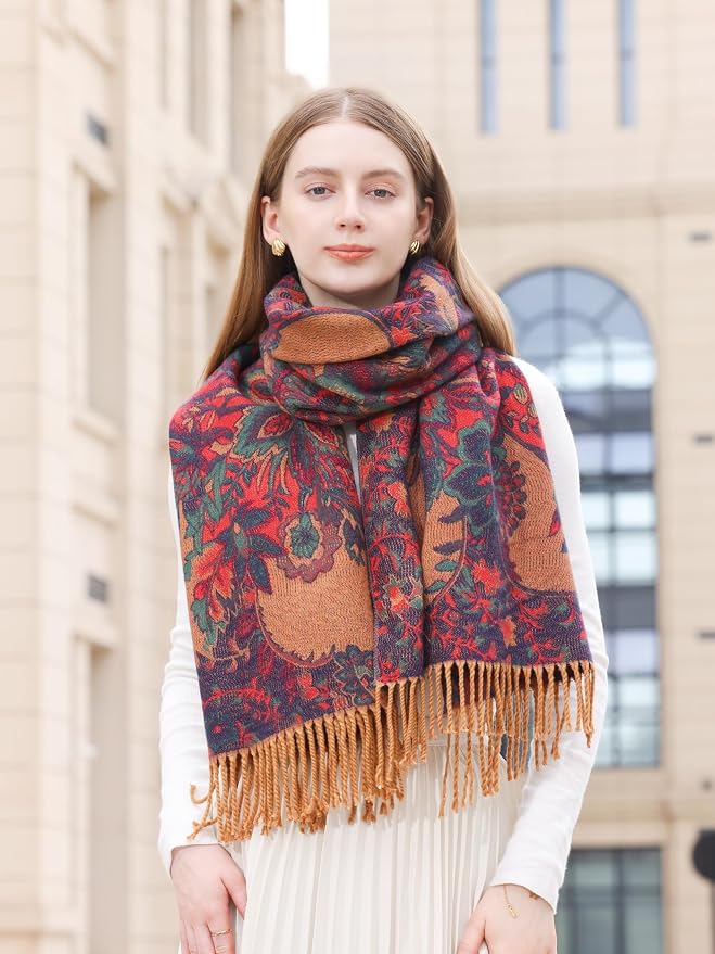 Wander Agio Warm Fashion Scarf Long Shawl Large Blanket Winter Wraps Scarves - Image 9
