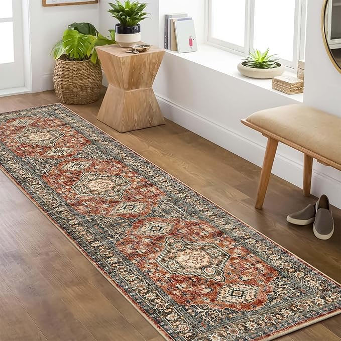 Lahome Oriental Hallway Runner Rug Non Slip, 2x8 Washable Runners by Lahome