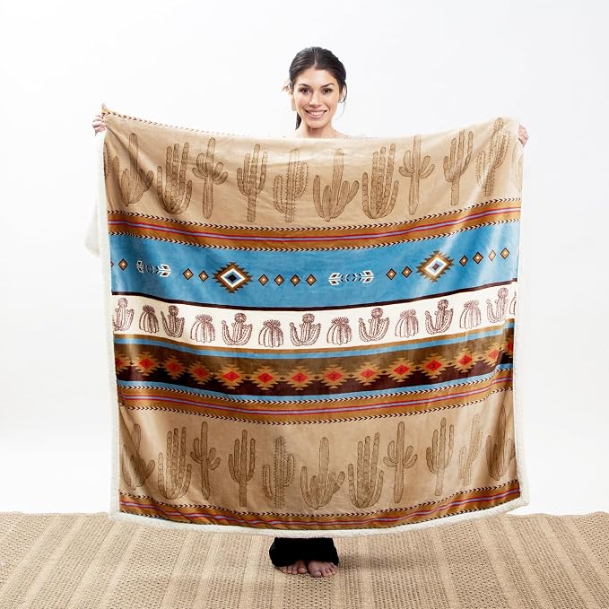 CARSTENS, INC. Ultra Premium Super Soft Plush Sherpa Fleece Oversized Throw - Image 2