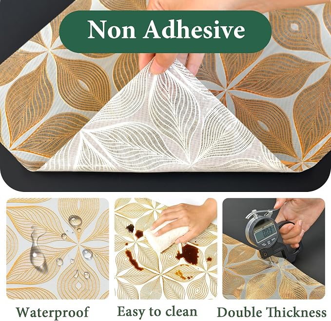 3D Drawer and Shelf Liner for Kitchen Cabinet: 12 in X 20 Ft Waterproof Shelf - Image 3