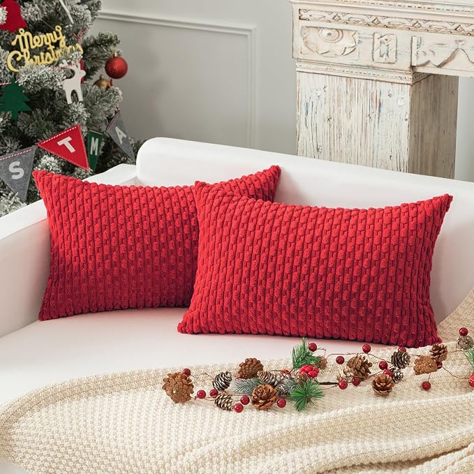 Kevin Textile 12x24 Inch Pillow Cover 1 Pack Boho Christmas Decorative Soft - Image 4