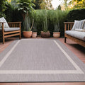 Bordered Outdoor Rug 8x10 Washable Outside Carpet by Unknown