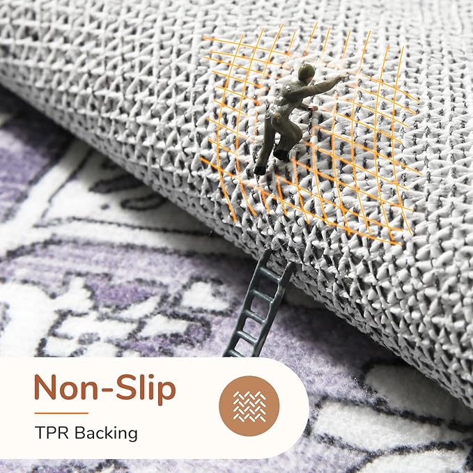 OPPODREAM Thin Area Rugs 5x7, 5x7 Washable Rug - Image 3