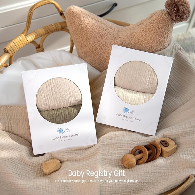 lulumoon Muslin Bassinet Sheets - Image 6